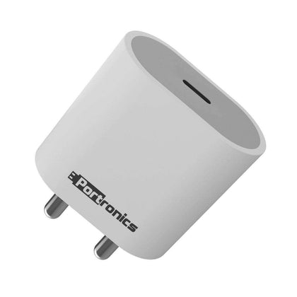 Portronics Adapto 20 Type C 20W Charger With Fast Charging