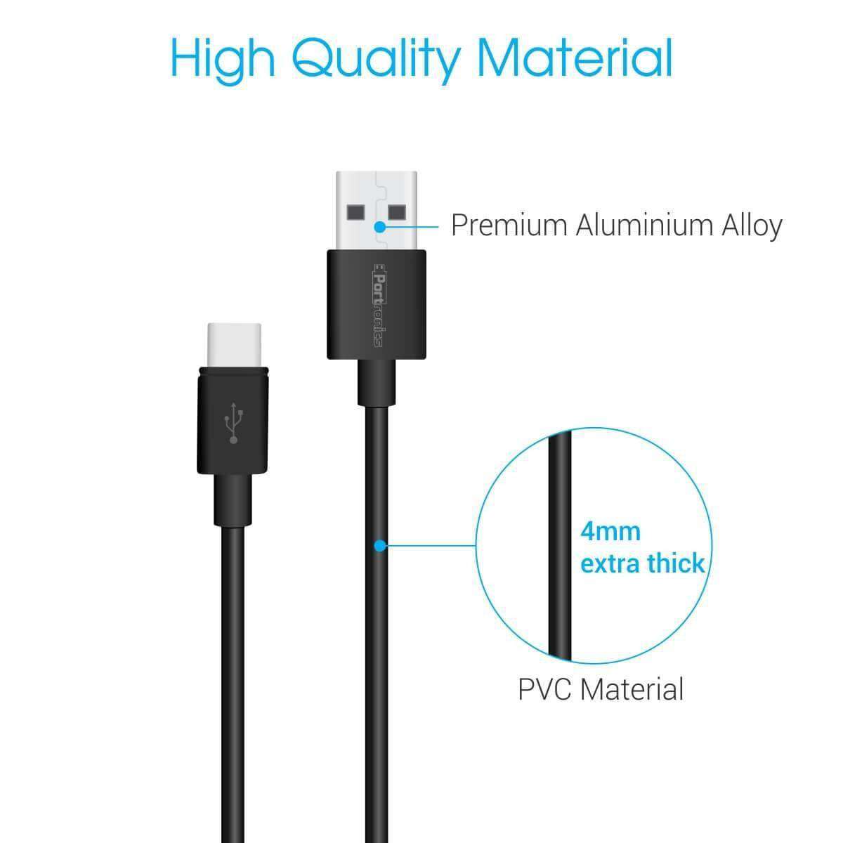 Portronics Konnect Core Micro USB Cable,1M