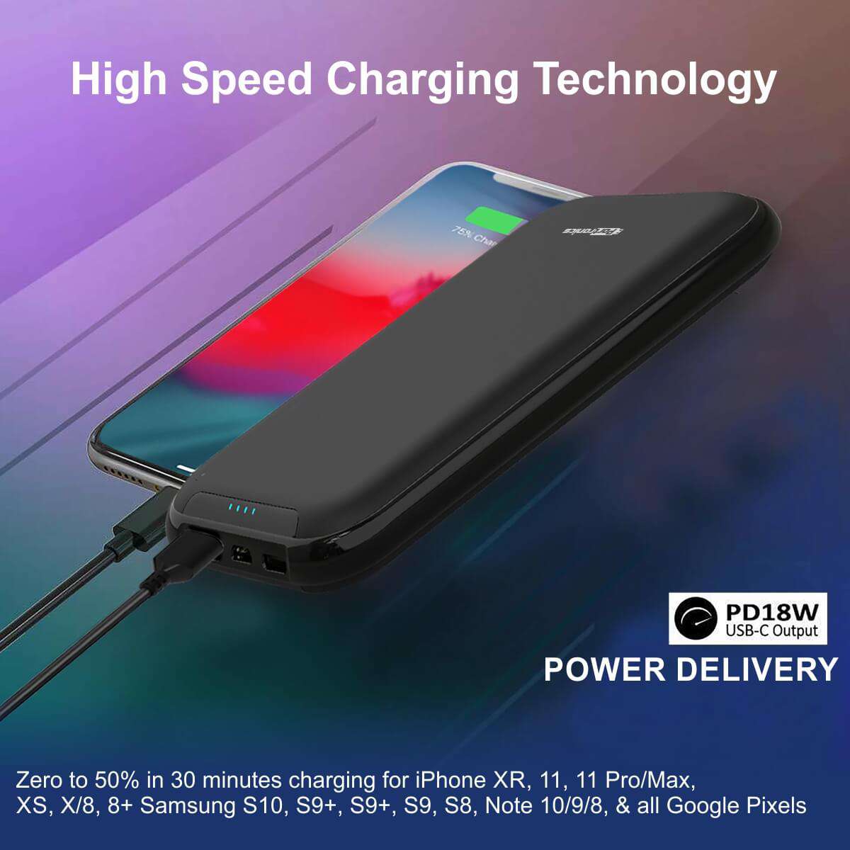 Portronics Power Box 5K 5000Mah Power Bank Single USB Outpur