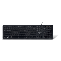 Fingers Magnifico Moonlit Wired USB Keyboard Backlit keys With White Colour