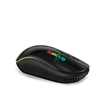 Fingers NoviTrend Wireless Mouse 4 in 1 USB Receiver+Bluetooth+Rechargeable+RGB Lights