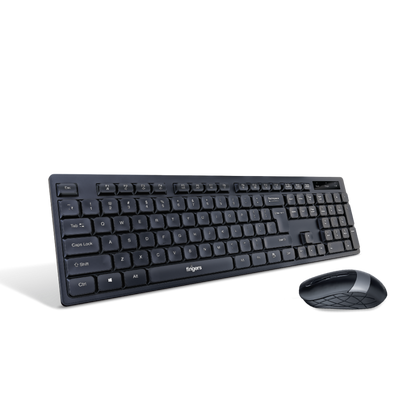 Fingers AeroClicks Keyboard & Mouse Wireless Combo 2.4GHz USB Nano Receiver