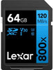 Lexar High Performance 800x 64GB SDXC UHS-I U3 SD Card For Camera LSD0800064G-BNNNG